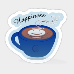 Happiness Coffee Sticker